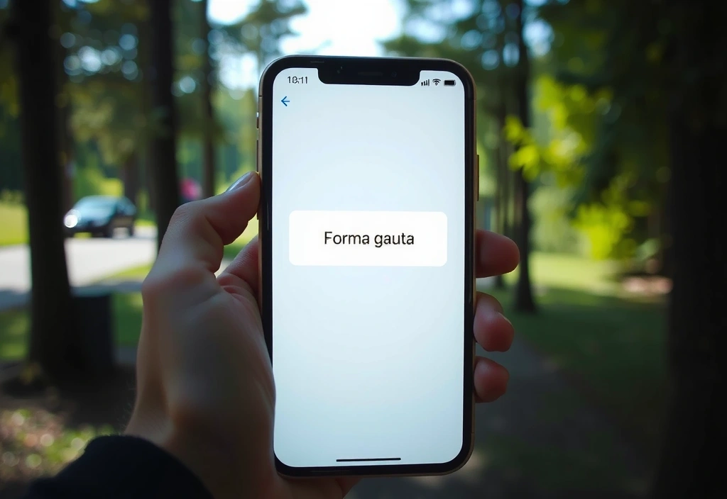 Patvirtinimo ekranas